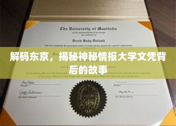 解码东京，揭秘神秘情报大学文凭背后的故事