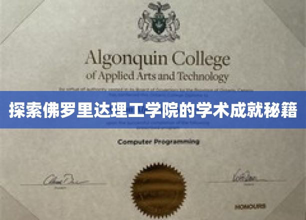 揭秘佛罗里达理工学院的学术成就奥秘