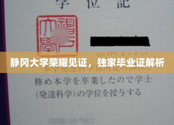 静冈大学荣耀见证，独家毕业证解析