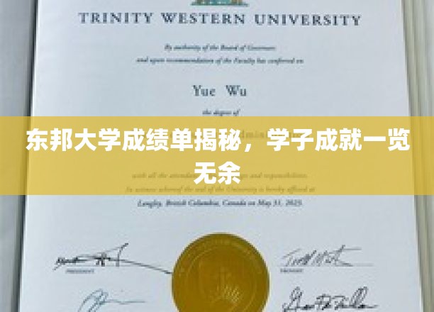 东邦大学成绩单揭秘，学子成就一览无余