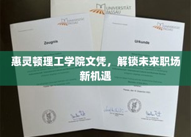 惠灵顿理工学院文凭，开启未来职场新篇章