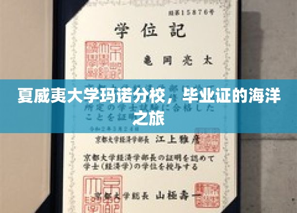 夏威夷大学玛诺分校，毕业证的海洋之旅