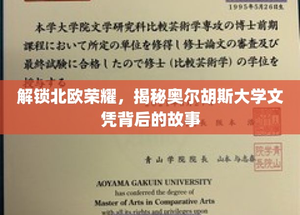 解锁北欧荣耀，探寻奥尔胡斯大学文凭背后的故事