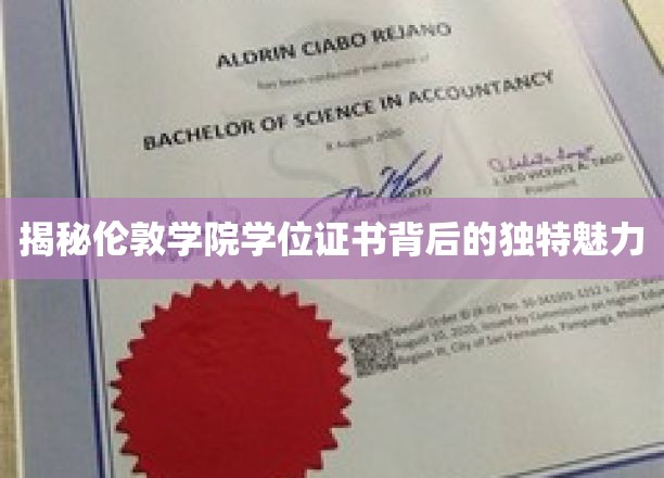 揭秘伦敦学院学位证书背后的独特魅力