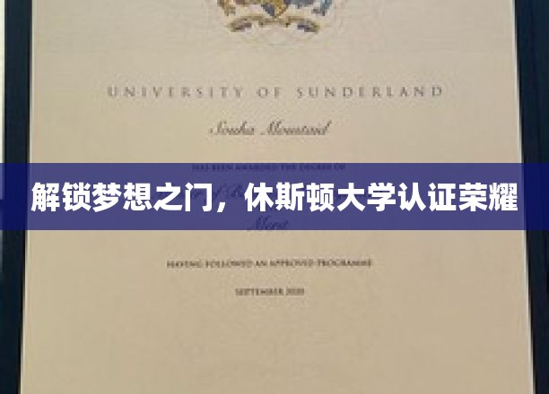 解锁梦想之门，休斯顿大学认证荣耀