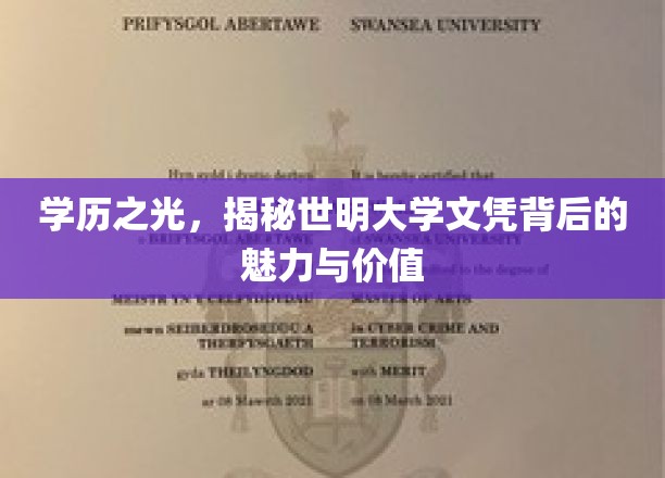 学历之光，探寻世明大学文凭背后的魅力与价值