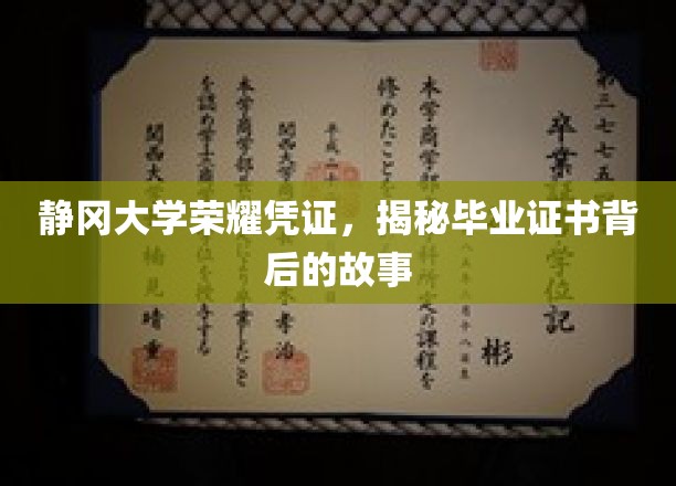静冈大学荣耀凭证，揭秘毕业证书背后的故事