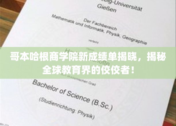 哥本哈根商学院新成绩单揭晓，揭秘全球教育界的佼佼者！