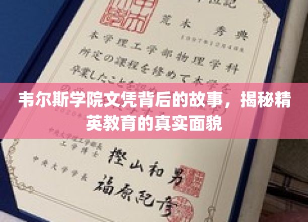 韦尔斯利学院文凭背后的故事，揭示精英教育的真实面貌