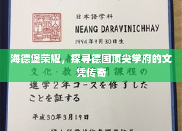 海德堡荣耀，探寻德国顶尖学府的文凭传奇