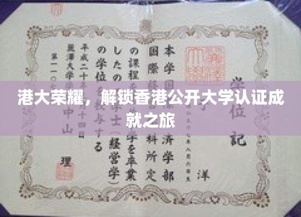 港大荣耀，解锁香港公开大学认证成就之旅