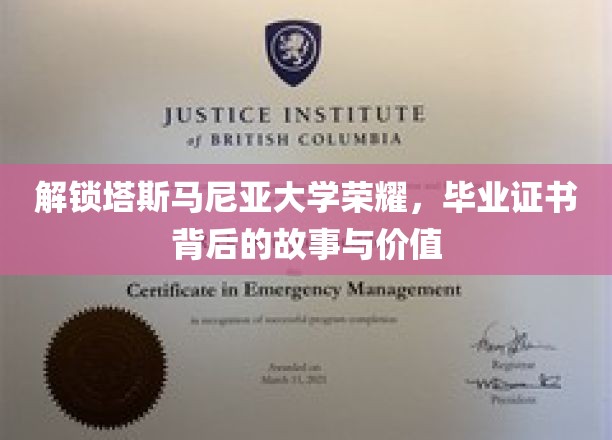 解锁塔斯马尼亚大学荣耀，毕业证书背后的故事与价值