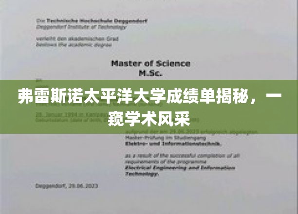 弗雷斯诺太平洋大学成绩单揭秘，一窥学术风采