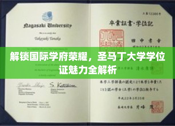 解锁国际学府荣耀，圣马丁大学学位证全解析