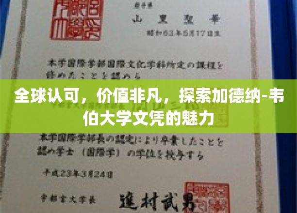 全球认可，价值非凡，探索加德纳-韦伯大学文凭的魅力