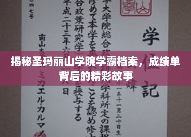 揭秘圣玛丽山学院学霸档案，成绩单背后的精彩故事