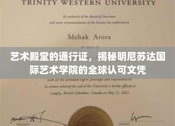 艺术殿堂的通行证，揭秘明尼苏达国际艺术学院的全球认可文凭