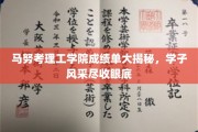 马努考理工学院成绩单大揭秘，学子风采尽收眼底