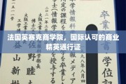 解锁全球商业舞台，法国英赛克商学院的精英护照