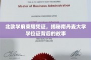 北欧明珠之光，探寻南丹麦大学学位证的神秘面纱
