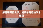 探寻明斯特大学学术奥秘，揭秘成绩单背后的成长秘密