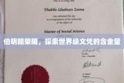 伯明翰之光，揭秘世界级文凭的非凡价值