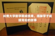 解码岭南学子新学期成绩榜，背后的奋斗与成长轨迹