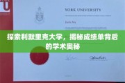 解锁利默里克大学，成绩单里的学术秘密之旅