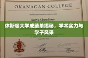 休斯顿大学学霸档案，揭秘学术精英的卓越风采