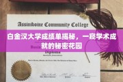 白金汉大学成绩单背后，探寻精英教育的璀璨星河