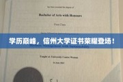信州大学荣耀见证，新证照闪耀学历新高峰！