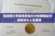 田纳西大学荣耀证书见证，非凡成就铸就辉煌人生旅程