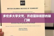 多伦多大学文凭，解锁全球视野的通行证