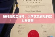 揭开高知工程师的真面目，学历光环下的卓越实力与智慧探索