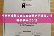 解码密西西比，揭秘文凭背后，真实学历的非凡旅程