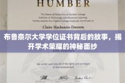 解码布鲁奈尔荣耀，揭秘学位证书背后的传奇故事