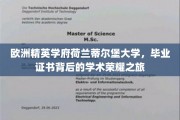 荷兰蒂尔堡大学，毕业证书背后的学术璀璨足迹