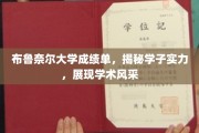布鲁奈尔学子风采录，揭秘成绩单背后的学术实力
