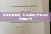 东安格利亚大学成绩单探秘，揭秘学术精英的卓越之路