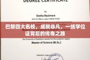 探寻巴黎名校传奇，学位证背后的非凡旅程