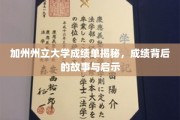加州州立大学成绩单揭秘，成绩背后的故事与启示