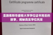 探索圣路易斯华盛顿大学学位证书的神秘面纱，一睹真实风采背后的传奇故事