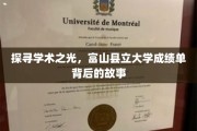 揭秘学术殿堂，富山县立大学成绩单背后的璀璨秘密
