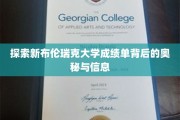 解码新布伦瑞克大学成绩单的隐藏秘密与深层信息