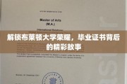 布莱顿大学辉煌揭秘，探寻毕业证书背后的传奇篇章