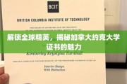 探索加拿大约克大学证书的全球吸引力与精英价值