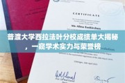 普渡西拉法叶分校学霸档案曝光，揭秘学术荣耀榜背后的实力派风采