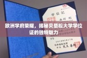 探寻贝桑松大学学位证的欧洲学府风采与神秘韵味