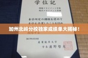 加州北岭分校学霸榜单，成绩背后的秘密曝光