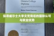 解锁威尔士大学学位的国际通行证与职场竞争优势